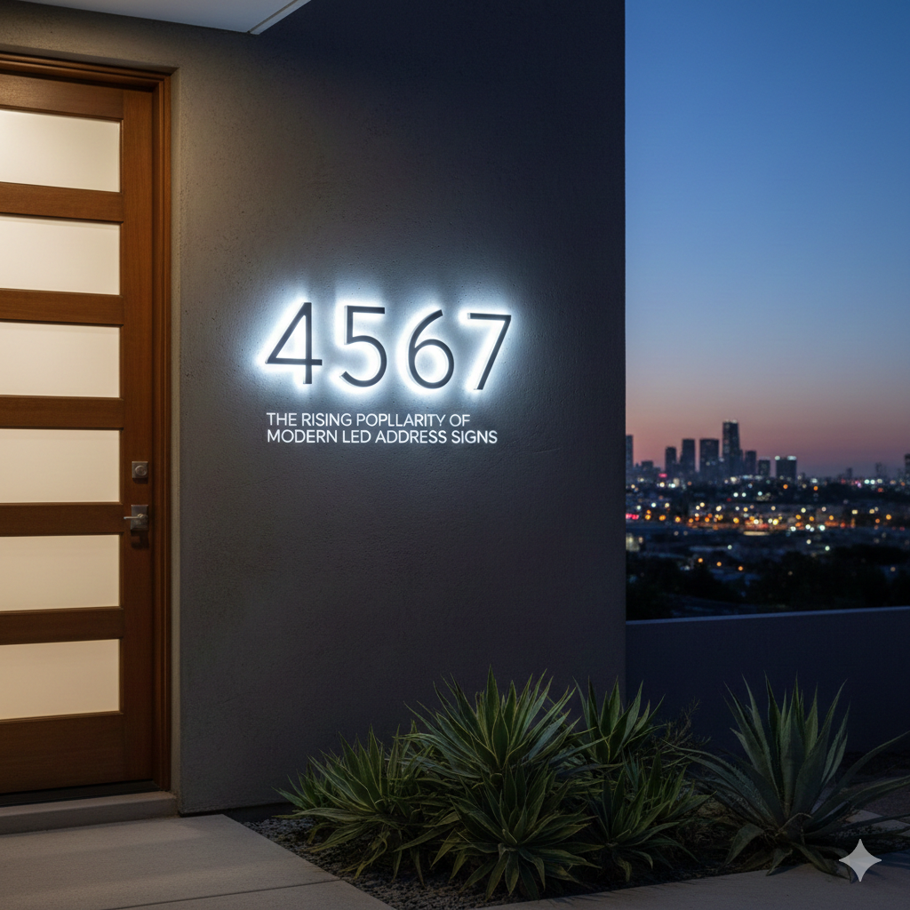 Address Led Working The Rising Popularity of Modern LED Address Signs – Address-o-lite
